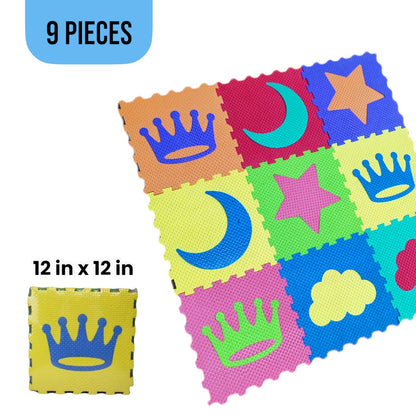 Learning Foam Puzzle Playmat 9 PCS